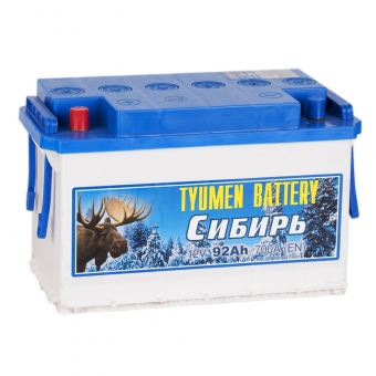 Аккумулятор автомобильный Tyumen Battery Сибирь 92 Ач прям. пол. 700A (345x175x213)