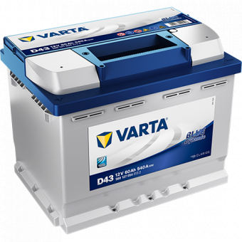 Аккумулятор автомобильный Varta Blue Dynamic D43 60L 540A 242x175x190 (560 127 054)