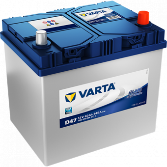 Аккумулятор автомобильный Varta Blue Dynamic D47 60R 540A 232x173x225 (560 410 054)