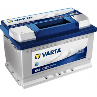 Аккумулятор автомобильный Varta Blue Dynamic E43 72R 680A 278x175x175 (572 409 068)