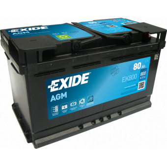 Аккумулятор автомобильный Exide Start-Stop AGM 80R (800А 315x175x190) EK800