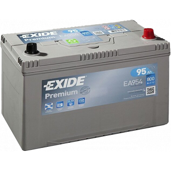 Аккумулятор автомобильный Exide Premium 95R (800А 306х173х225) EA954