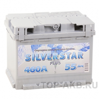 Аккумулятор автомобильный Silverstar Plus 55R 460A 242x175x190