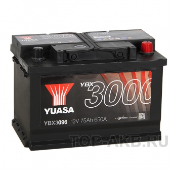 Аккумулятор автомобильный YUASA YBX3096 76 Ач 680А обр. пол. (278x175x190)