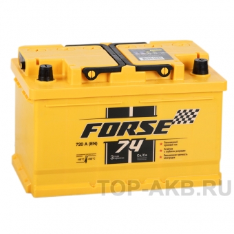 Аккумулятор автомобильный Forse 74R низкий 760A (278x175x175)