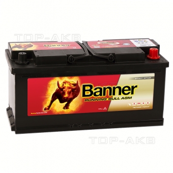 Аккумулятор автомобильный BANNER Running Bull AGM Start-Stop (60 501) 105R  950A 394x175x190