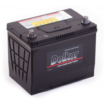 Аккумулятор автомобильный Delkor 80D26L (75R 600A 260x173x225)