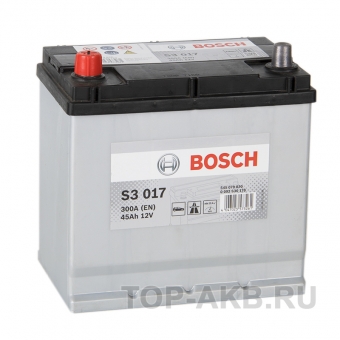 Аккумулятор автомобильный Bosch S3 017 45L 300A 219x135x225