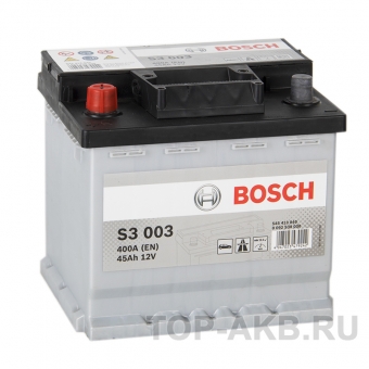 Аккумулятор автомобильный Bosch S3 003 45L 400A 207x175x190
