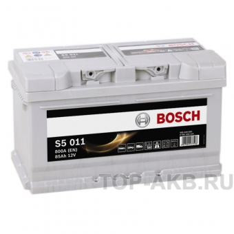 Аккумулятор автомобильный Bosch S5 011 85R 800A 315x175x190