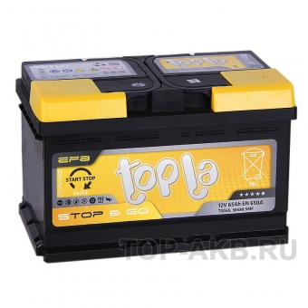 Аккумулятор автомобильный Topla EFB Stop-n-Go 65R (650A 278x175x175) 112065 56588