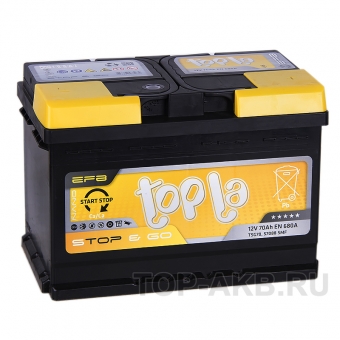 Аккумулятор автомобильный Topla EFB Stop-n-Go 70R (680A 278x175x190) 112070 57088