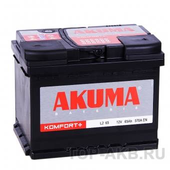 Аккумулятор автомобильный Akuma Vortek 65R 570A (242x175x190)
