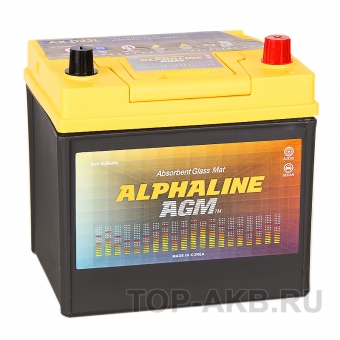 Аккумулятор автомобильный Alphaline AGM D23L 50R 550A 232x172x220 Start-Stop