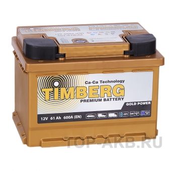 Аккумулятор автомобильный Timberg Gold 61R низкий 600A 242х175х175