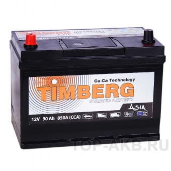 Аккумулятор автомобильный Timberg Asia 105D31R 90L 850A 296x172x220