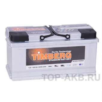 Аккумулятор автомобильный Timberg Silver 100R низкий 850A 353х175х175