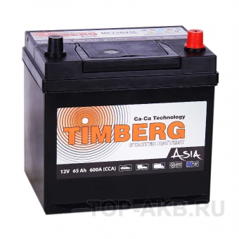 Автомобильный аккумулятор Timberg Asia 75D23L 65R 600A 230х172х220