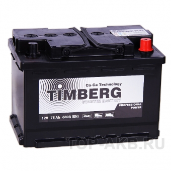 Аккумулятор автомобильный Timberg PRO 75R 680A 278x175x190