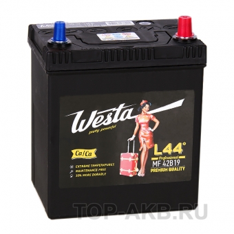 Аккумулятор автомобильный Westa 42B19L (40R 340A 187x127x219)