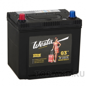 Аккумулятор автомобильный Westa 65D23R (60L 520A 232x173x225)
