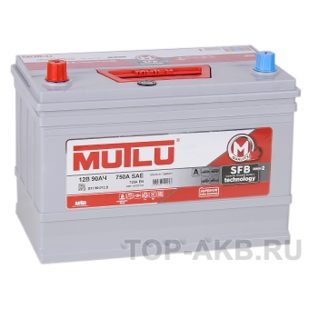 Аккумулятор автомобильный Mutlu Calcium Silver 90L Asia 720A 306x175x225