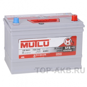 Аккумулятор автомобильный Mutlu Calcium Silver 90R Asia 720A 306x175x225