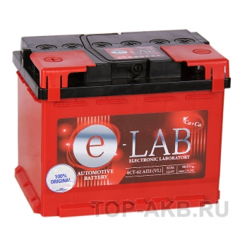 Аккумулятор автомобильный E-LAB 62L 580A (242x175x190)