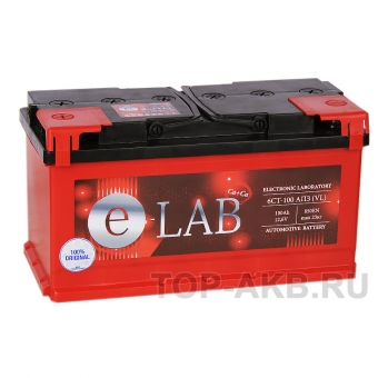 Аккумулятор автомобильный E-LAB 100L 850A (353x175x190)
