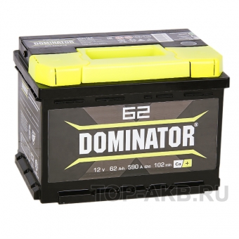 Аккумулятор автомобильный Dominator 62R низкий 630А 242x175x175