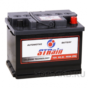 Аккумулятор автомобильный STrain 60R 450A 242x175x190