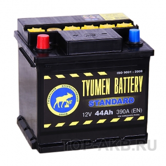 Аккумулятор автомобильный Tyumen Battery Standard 44 Ач прям. пол. 390A (207x175x190)