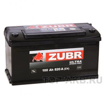 Аккумулятор автомобильный ZUBR Ultra 100R 940A (353x175x190)