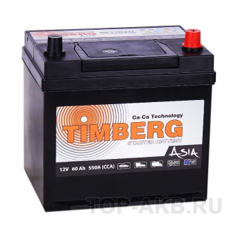 Автомобильный аккумулятор Timberg Asia 55D23L 60R 550A 230х172х220