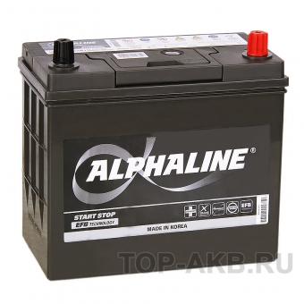 Аккумулятор автомобильный Alphaline EFB 70B24L 45R (460A 238x129x227) N55 Start-Stop