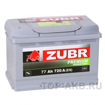 Аккумулятор автомобильный ZUBR Premium 77L 730A (278x175x190)