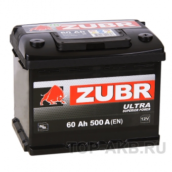 Аккумулятор автомобильный ZUBR Ultra 60R 600A (242x175x190)
