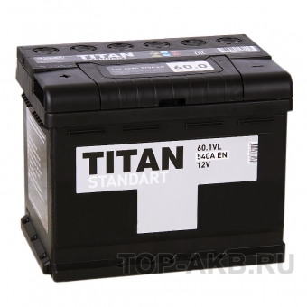 Аккумулятор автомобильный Titan Standart 60L 540A 242x175x190