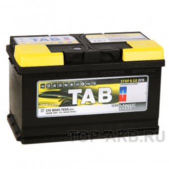 Аккумулятор автомобильный Tab EFB Stop-n-Go 80R (760A 315x175x190) 212080 58088