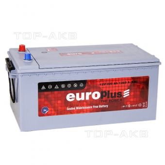 Автомобильный аккумулятор Europlus 225 евро 1250A (518x274x238) 701912