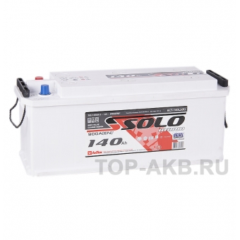 Аккумулятор автомобильный SOLO 140 евро (900A 514х175х210)