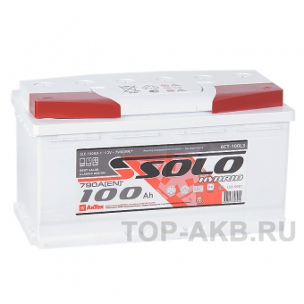 Аккумулятор автомобильный SOLO 100R (790A 353x175x190)