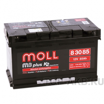 Аккумулятор автомобильный Moll M3plus 85R 710A 315x175x190