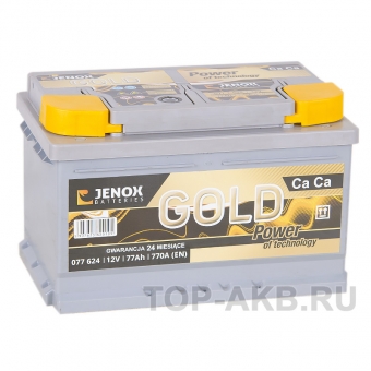 Аккумулятор автомобильный Jenox Gold 77R низкий 770A 278x175x175