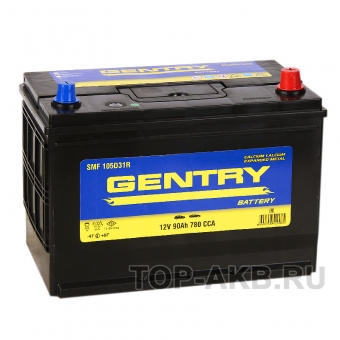 Аккумулятор автомобильный Gentry 105D31L (90R 780A 306x173x225)
