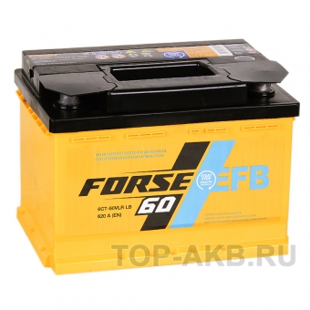 Аккумулятор автомобильный Forse EFB 60R низкий 620A (242x175x175) Start-Stop