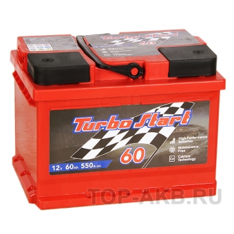 Аккумулятор автомобильный Turbo Start 60R низкий 550A 242x175x175