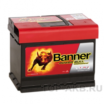 Аккумулятор автомобильный BANNER Power Bull Pro (50 42) 50R низкий 400A 207x175x175