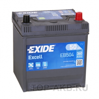 Аккумулятор автомобильный Exide Excell 50R (360A 207x170x220) EB504