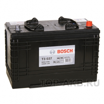 Аккумулятор автомобильный Bosch T3 030 370 (110 евро 680A 347x173x234)